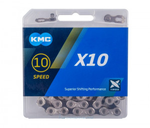 Цепь KMC X10 10ск. 114L Grey (BX10GG114)